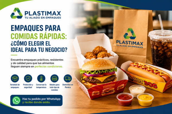 Empaques para comidas rápidas: ¿Cómo elegir el ideal para tu negocio?